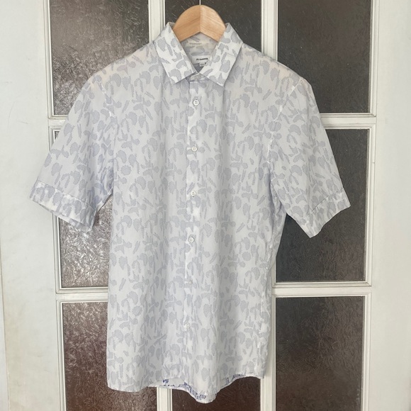 JIL SANDER embroidered short sleeved shirt size 38/15 - Picture 5 of 14